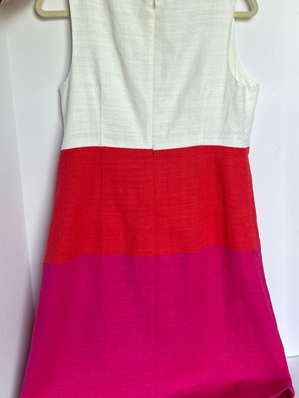 Talbots White, Red, and Pink Textured Dress - Petite - Picture 2 of 9